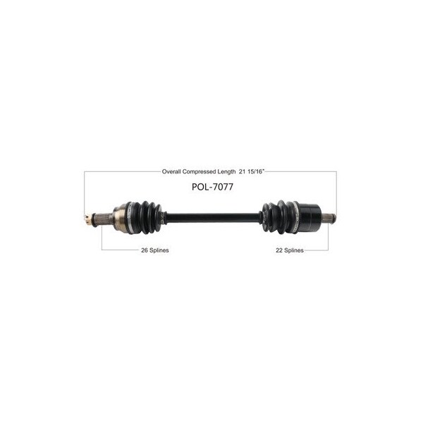 Wide Open OE Replacement CV Axle POL Fr L/R SCRAMBLER/SPORTSMAN 850/1000 16-17 POL-7077 - main